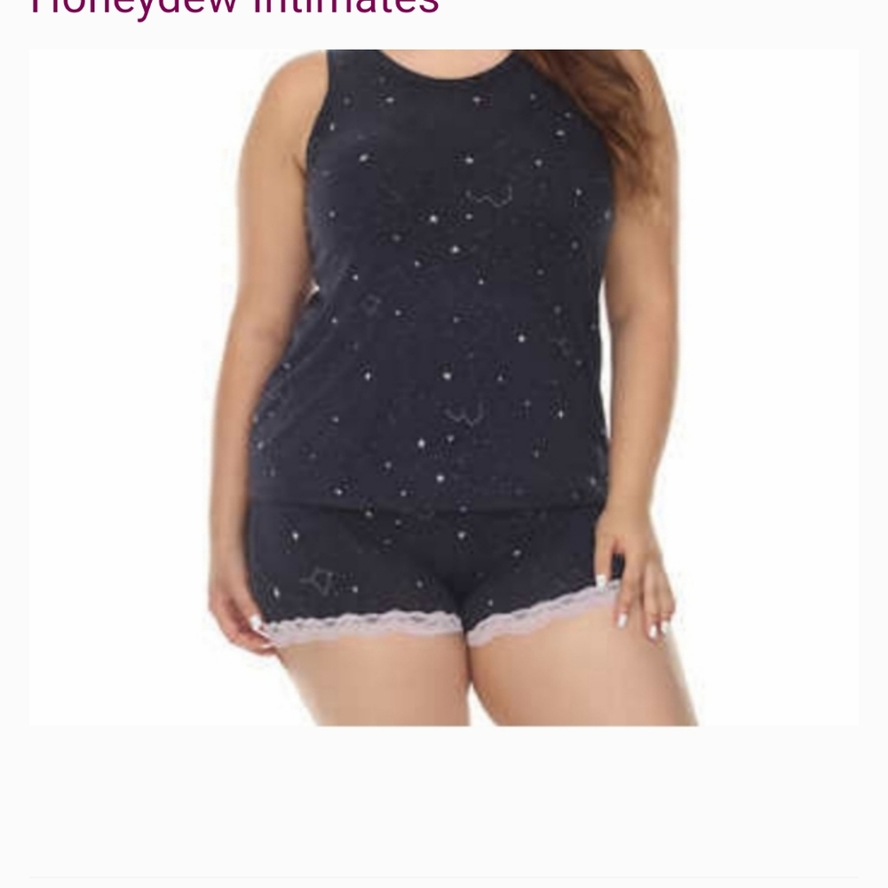 Honeydew Ladies' 2-piece Tank and Short Set lace nwt night blue - Picture 4 of 6